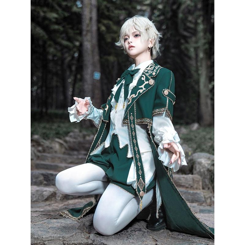 王子風ロリータ 皇子系 少年装 マント 男装 王子装 王子系 軍服風