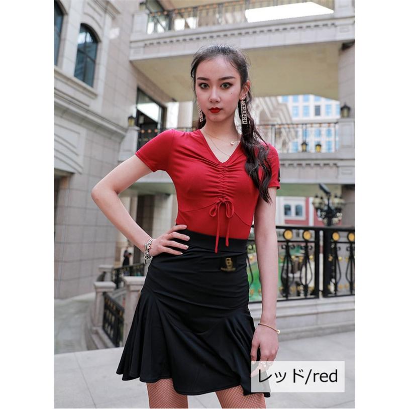 トップス 半袖 女性用 ダンスウェア 演出用 練習服 レディース ダンス衣装 タンゴ ダンスウエア ステージ衣装 ラテン衣装 Db022l6 グレースショップ 通販 Yahoo ショッピング