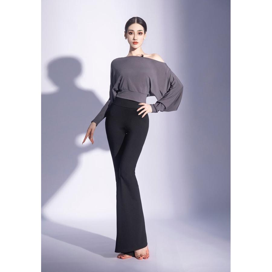 トップス 長袖 社交ダンス衣装 女性 レッスンウェア 社交ダンス