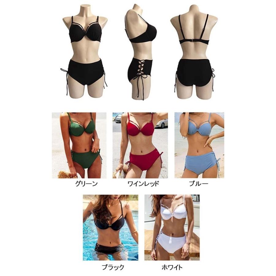 M/L/2L】ビキニ 水着 レディース セクシー ワイヤー入り 2点セット