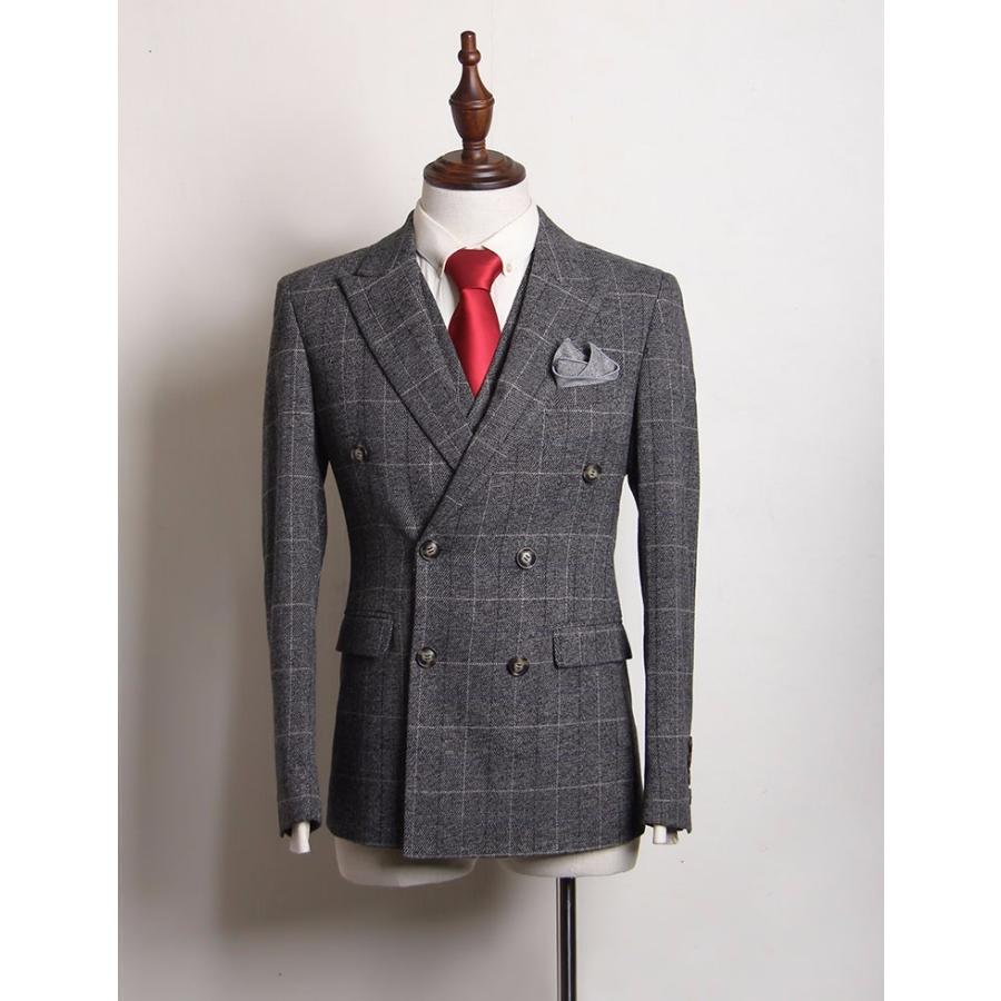 ダブルブレスト ビジネススーツ シングル メンズスーツ 紳士服 suit