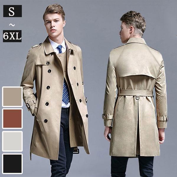 完売 大きいサイズ トレンチコート メンズ 男性用 ベルト付 春秋冬 欧米風 撥水加工 楽天ランキング1位 Blucaribu Com