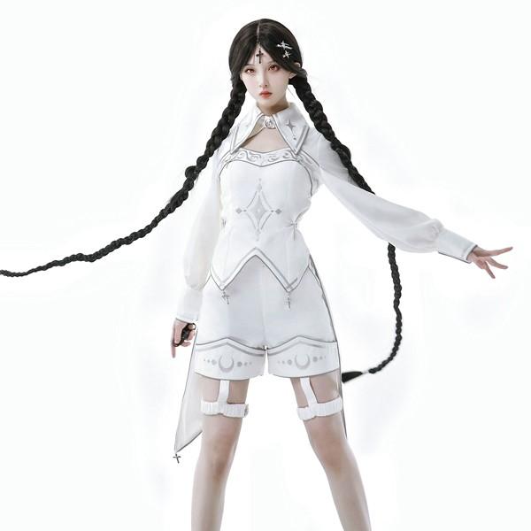 仮装 コスチューム ロリータ シスター風 魔法使い風 ハロウィン ショート丈 レディース ゴスロリ 長袖 ロリータワンピース コスチューム コスプレ_5
