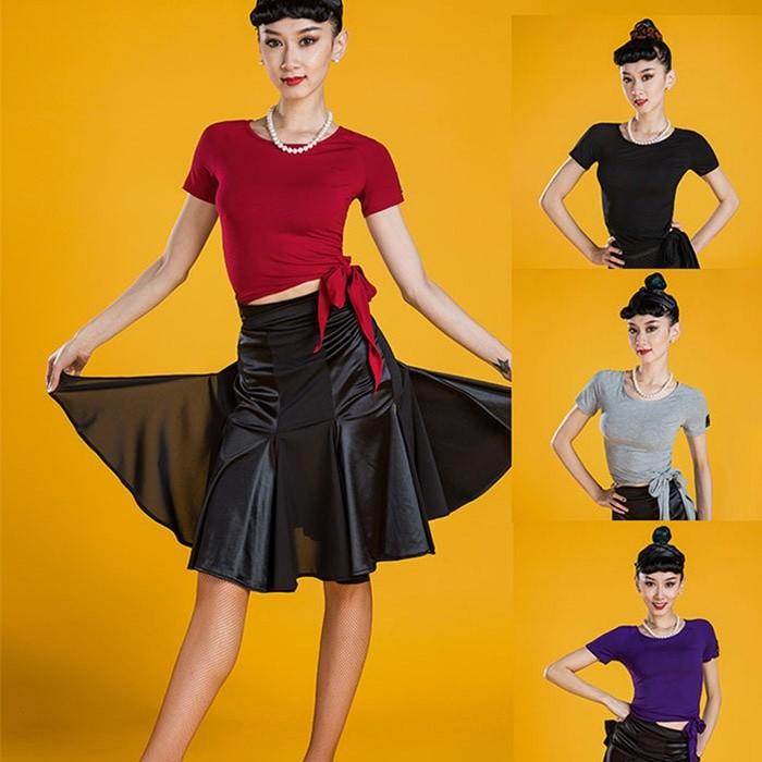 ラテン ダンス 衣装 トップス 半袖 女性用 ダンスウェア 演出用 練習服 レディース モダンダンス ダンス衣装 タンゴ モダン ダンスウエア ステージ衣装 Di168f3 グレースショップ 通販 Yahoo ショッピング