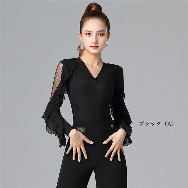 バレエ練習着 トップス レディース 社交ダンス ダンスウェア ラテン