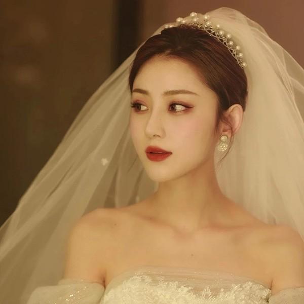 ウェディング 花嫁 ティアラ ベール/ティアラ2点セット 結婚式 