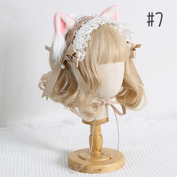 猫耳 カチューシャ ヘッドドレス コスプレ小道具 ロリータ