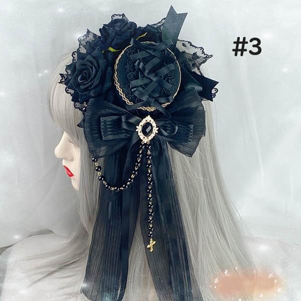 ヘッドドレス ハット ロリィタ 礼装帽子 ミニハット トーク帽 カクテル