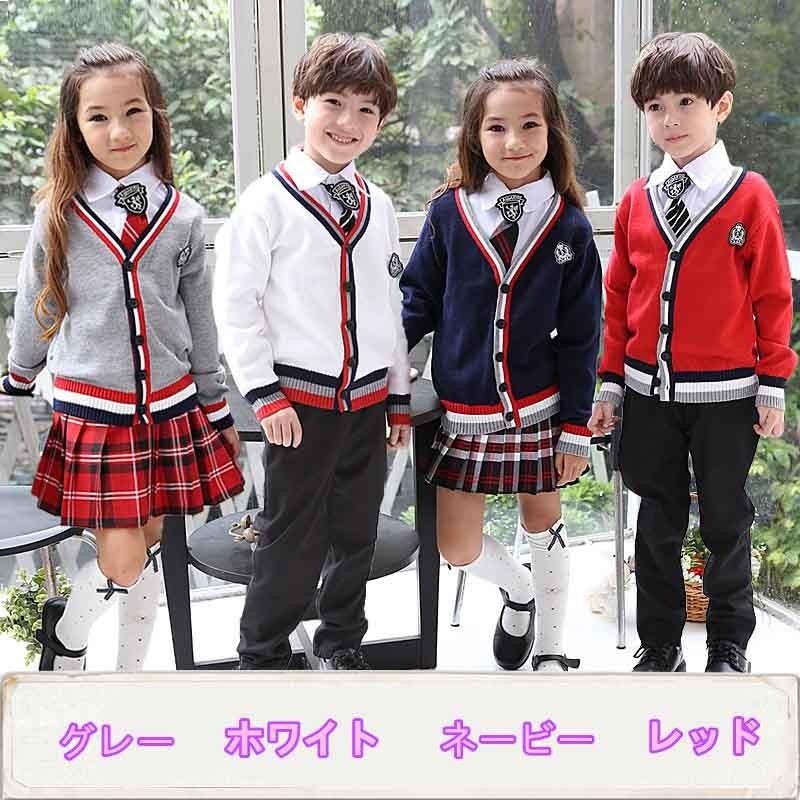 高知インター店 100 150 セーター 卒業式 卒園式 制服 フォーマルスーツ キッズスーツ 子供 卒業式服 女の子 男の子 小学生 英国風 4点セットdt003g3g3za 配送員設置送料無料 Www Tophaitilive Com
