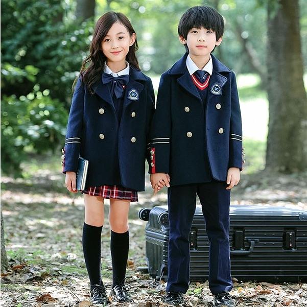 3点セット 冬服 学生制服 子供チェスターコート 卒業 女の子 男の子 受験 小学校 中学生 キッズ通園 通学 ニットベスト 卒園式 発表会 ネイビー Dt047x1 グレースショップ 通販 Yahoo ショッピング