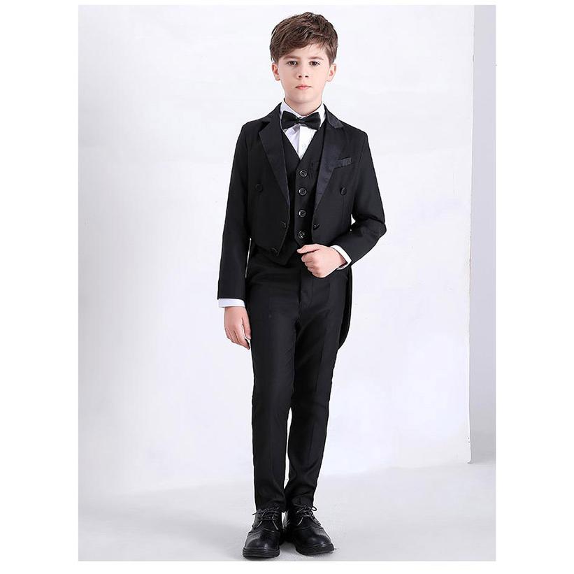 キッズスーツ キッズ 子供服 スーツ 燕尾服 ブラック 黒 シック