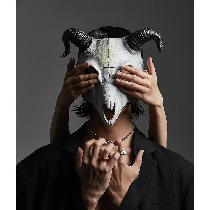 ヤギ 悪魔 マスク コスプレ ハロウィン 仮装 cos コスチューム ラバー