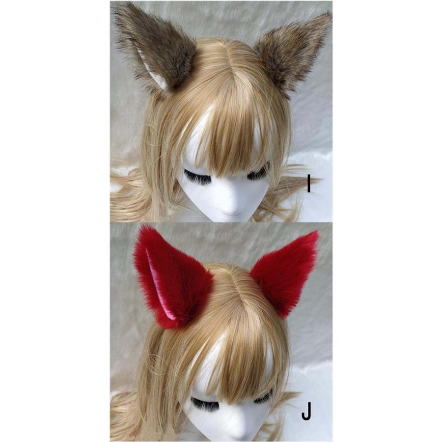 狐 犬 猫 耳 コスチューム ハロウィン コスプレ 道具 学園祭 フェイクファー｜graceshop04｜07