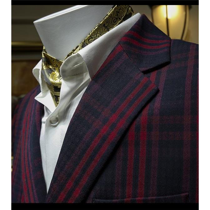 ツーピース セレモニースーツ ダブルブレストスーツ メンズ セットアップ ワインレッドチェック柄 細身 紳士服 結婚式 春秋 2点セット Eg017x1 グレースショップ 通販 Yahoo ショッピング