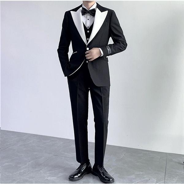 タキシード メンズ スーツ フォーマル 舞台 紳士服 男性 ビジネス