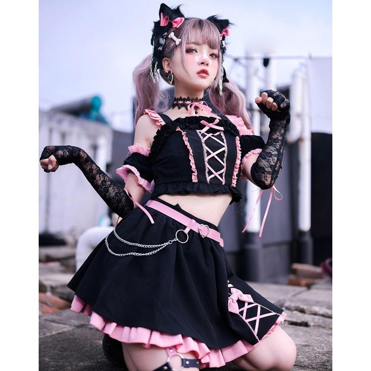ワンピース コスプレ ロリータ ゴスロリ パーティー 発表会 可愛い リボン フリル おすすめ 可愛い 仮装_7