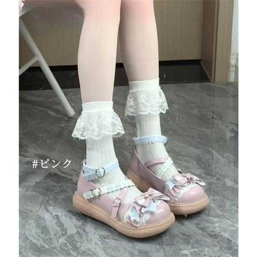 パンプス 厚底 ロリータ ロリィタ レディース ロリータ靴 お嬢様 甘