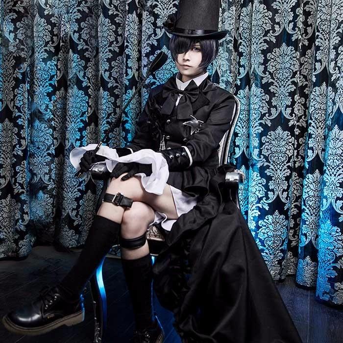 シエル コスプレ衣装 黒執事 豪華セット メンズ礼服 シエル・ファントムハイヴ cosplay コスチューム ドレスコート_1