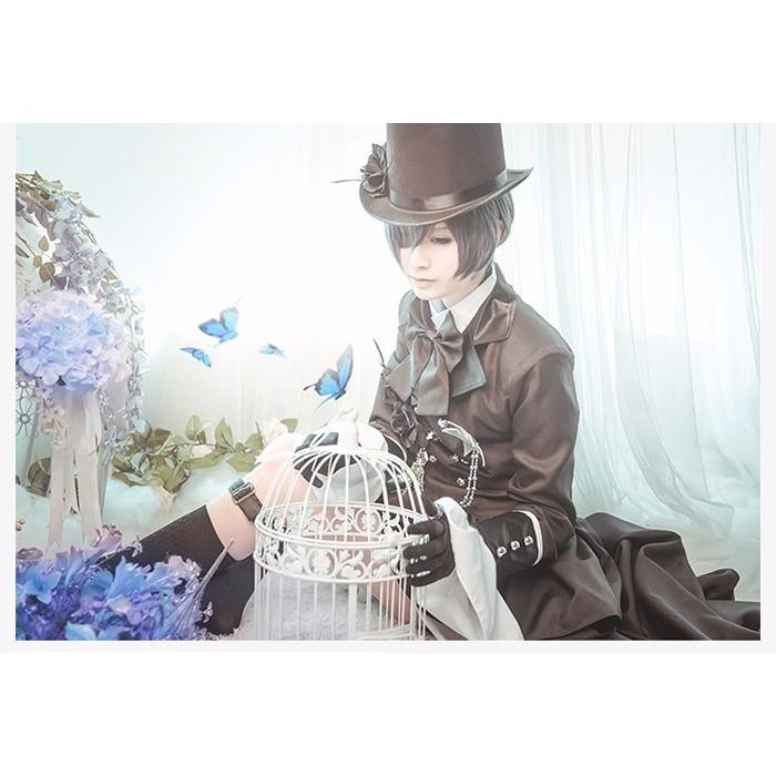 シエル コスプレ衣装 黒執事 豪華セット メンズ礼服 シエル・ファントムハイヴ cosplay コスチューム ドレスコート_2