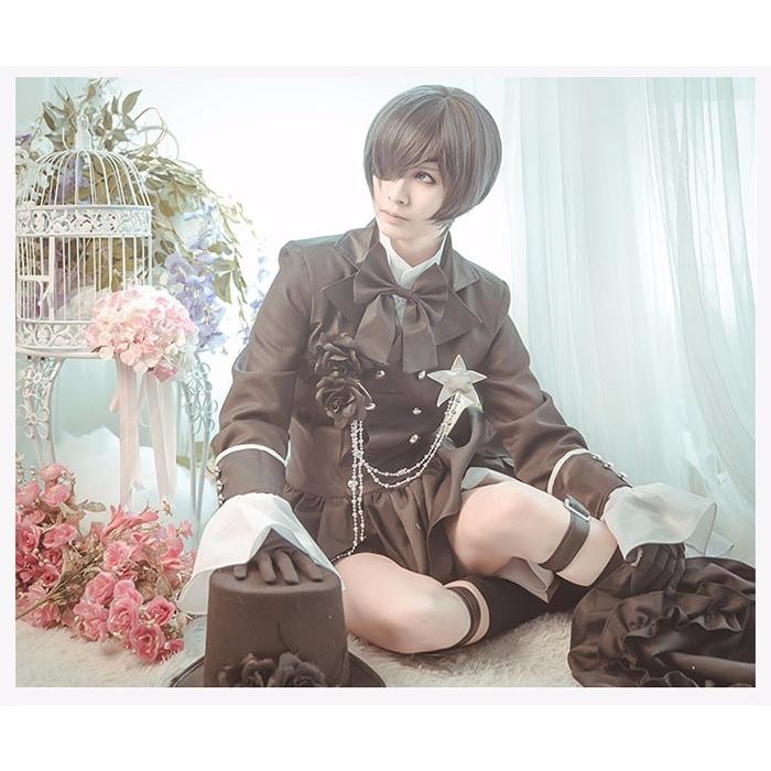 シエル コスプレ衣装 黒執事 豪華セット メンズ礼服 シエル・ファントムハイヴ cosplay コスチューム ドレスコート_3