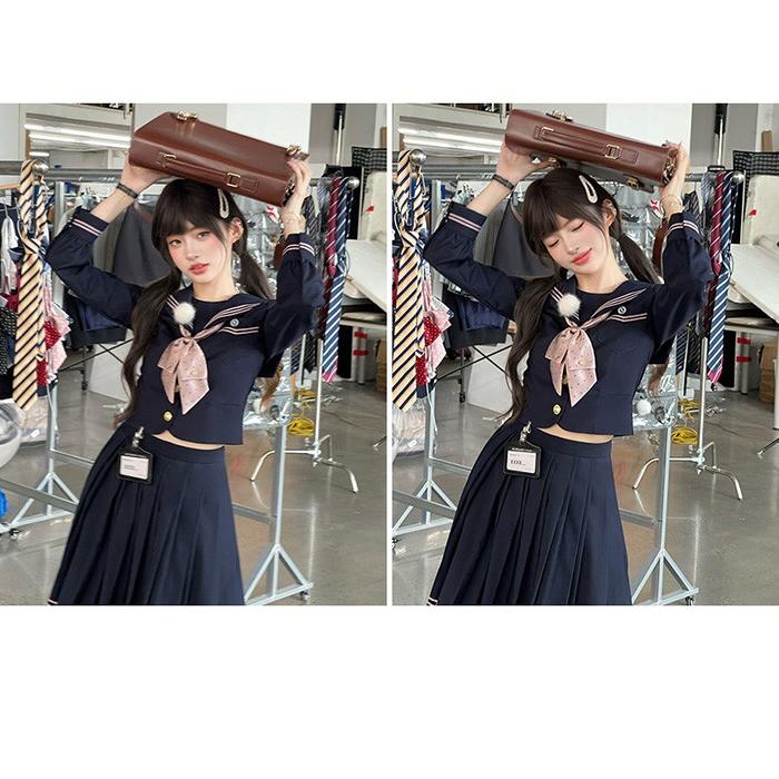 制服 セーラー服 スカート 上下セット 女子 入学式 卒業式 学生服 無地 