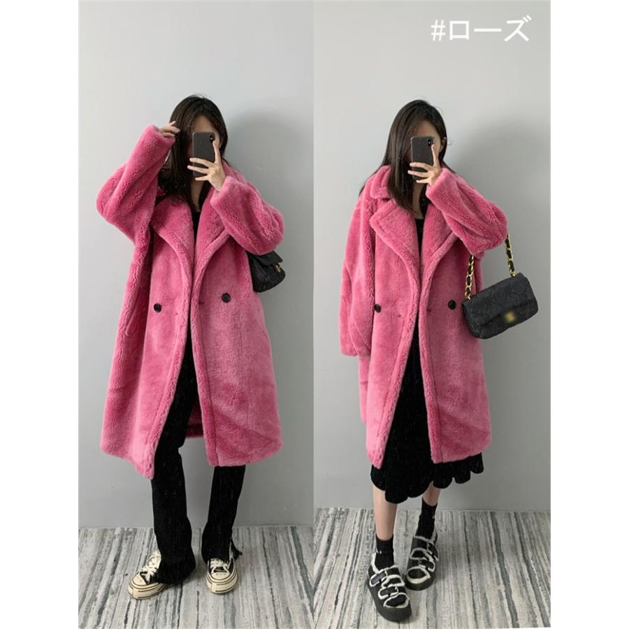 10色 テディベアコート ロングコート レディース アウター