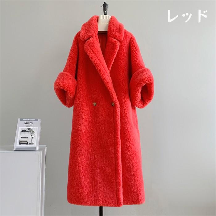 テディベアコート コート ウール レディース アウター ロング丈 ロング