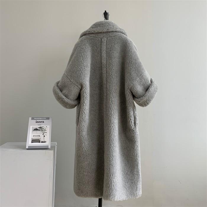 テディベアコート コート ウール レディース アウター ロング丈 ロング