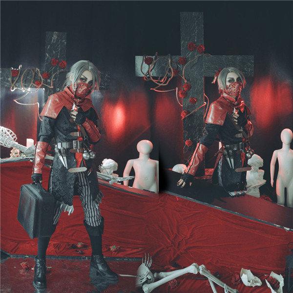 【受注生産】納棺師 エクソシスト イソップ カール IdentityV 第五人格 祓魔師 コスプレ衣装 仮装 衣装 靴 ウィッグ 追加可 変装 仮装 コスチューム 学園祭_5