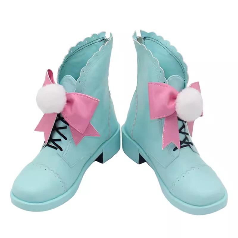 エペル ラビットフェス ツイステ コスプレ衣装 ブーツ セット ツイステ 薔薇の王国のホワイトラビットフェス エペル ラビット