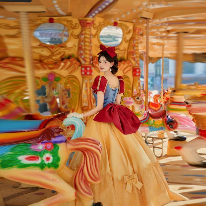 コスプレ衣装 ディズニー 白雪姫 ドレス 成人式 結婚式、仮装 コスプレ衣装 ディズニー 白雪姫 ドレス 成人式 結婚式、仮装