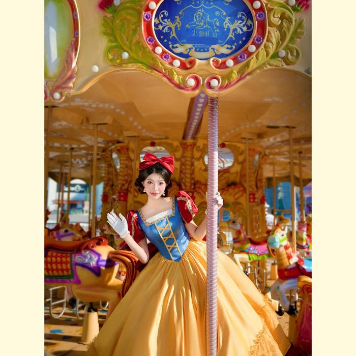 コスプレ衣装 ディズニー 白雪姫 ドレス 成人式 結婚式、仮装 コスプレ衣装 ディズニー 白雪姫 ドレス 成人式 結婚式、仮装