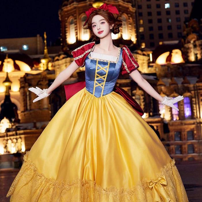 コスプレ衣装 ディズニー 白雪姫 ドレス 成人式 結婚式、仮装 コスプレ衣装 ディズニー 白雪姫 ドレス 成人式 結婚式、仮装