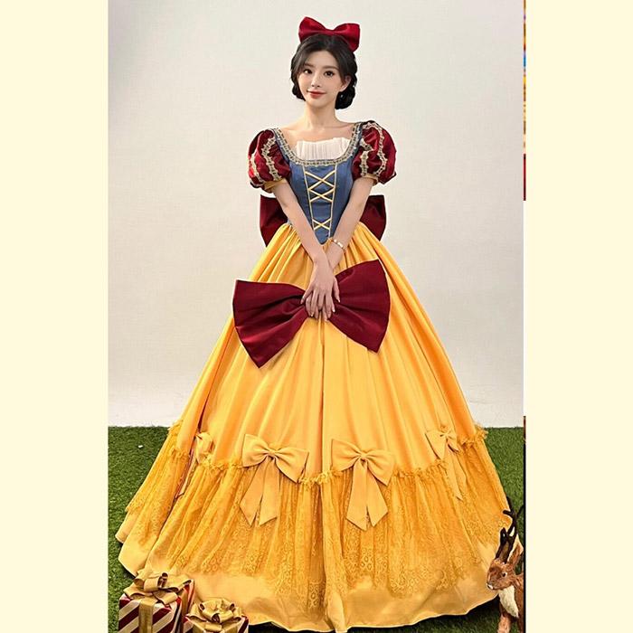 コスプレ衣装 ディズニー 白雪姫 ドレス 成人式 結婚式、仮装 コスプレ衣装 ディズニー 白雪姫 ドレス 成人式 結婚式、仮装