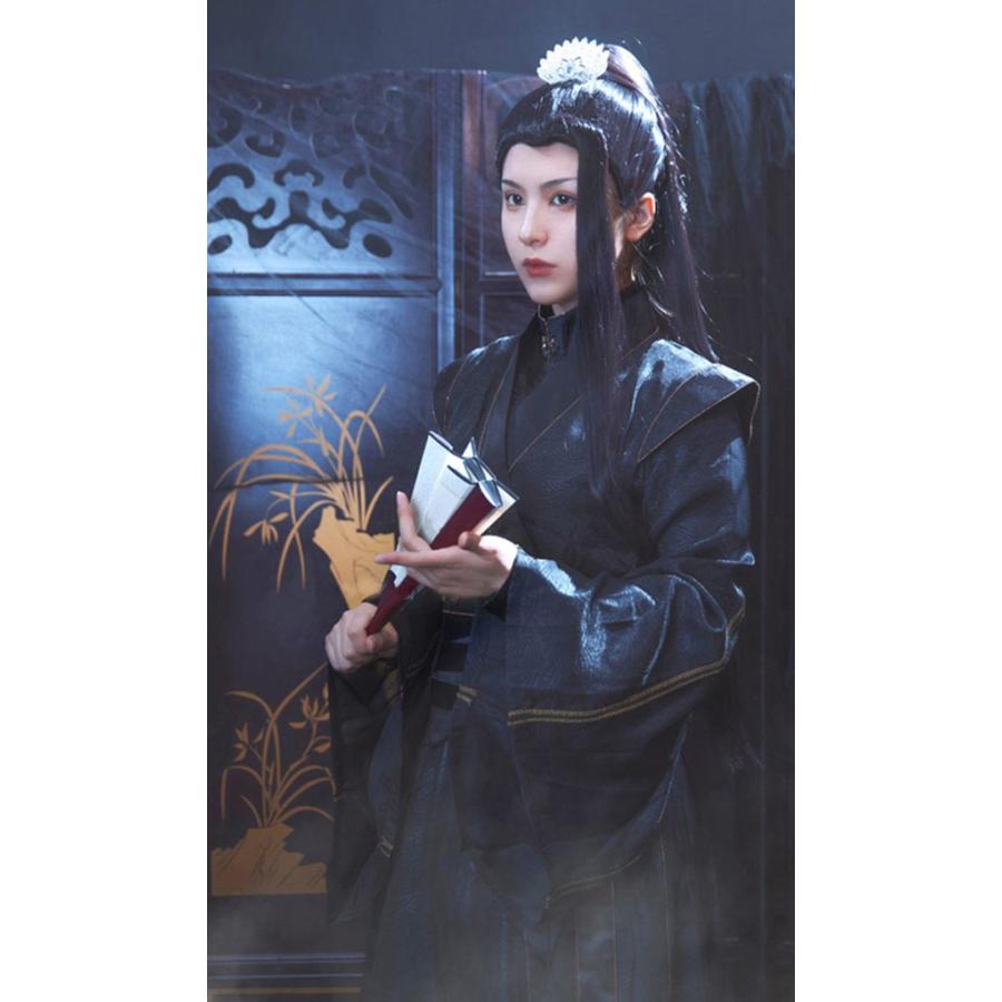 天官賜福 賀玄 コスプレ衣装 黒水沈舟 オリジナル コスチューム 仮装 大人用 文化祭 イベント パーティ 演劇 舞台 学芸会_8