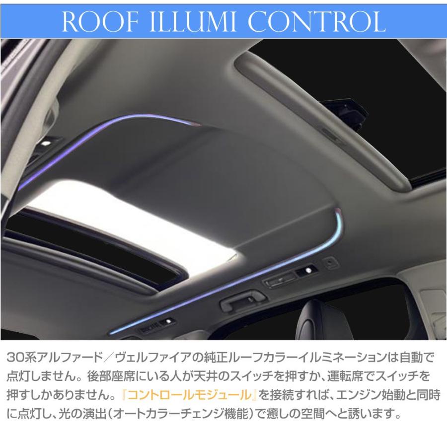 30系 アルファード ヴェルファイア ルーフカラーイルミモジュール AV30