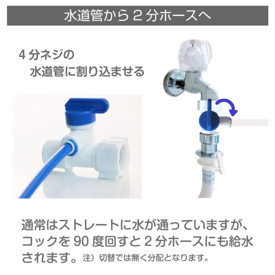 1/23までクーポン利用で10％OFF! | 水道管2分ホース分配コック 2個