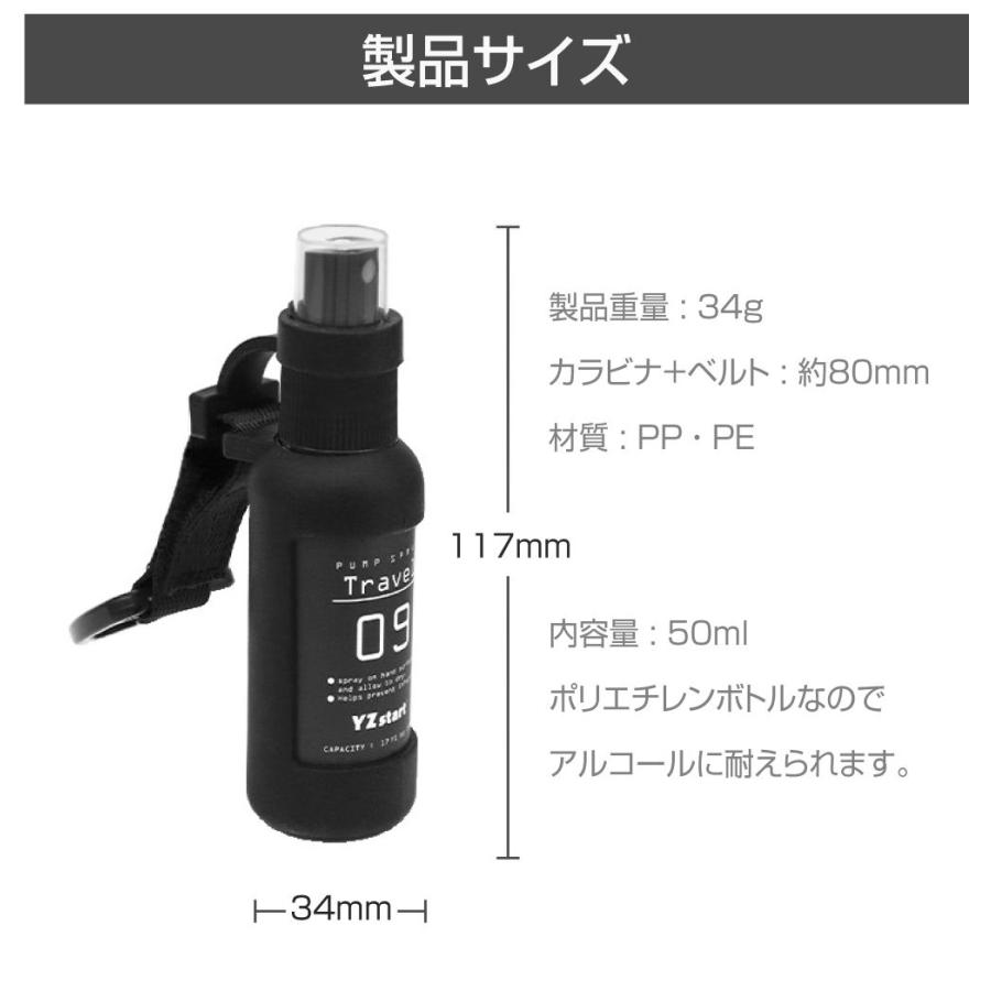アウトドア カラビナ スプレーボトル スプレー ボトル 容器 ミスト