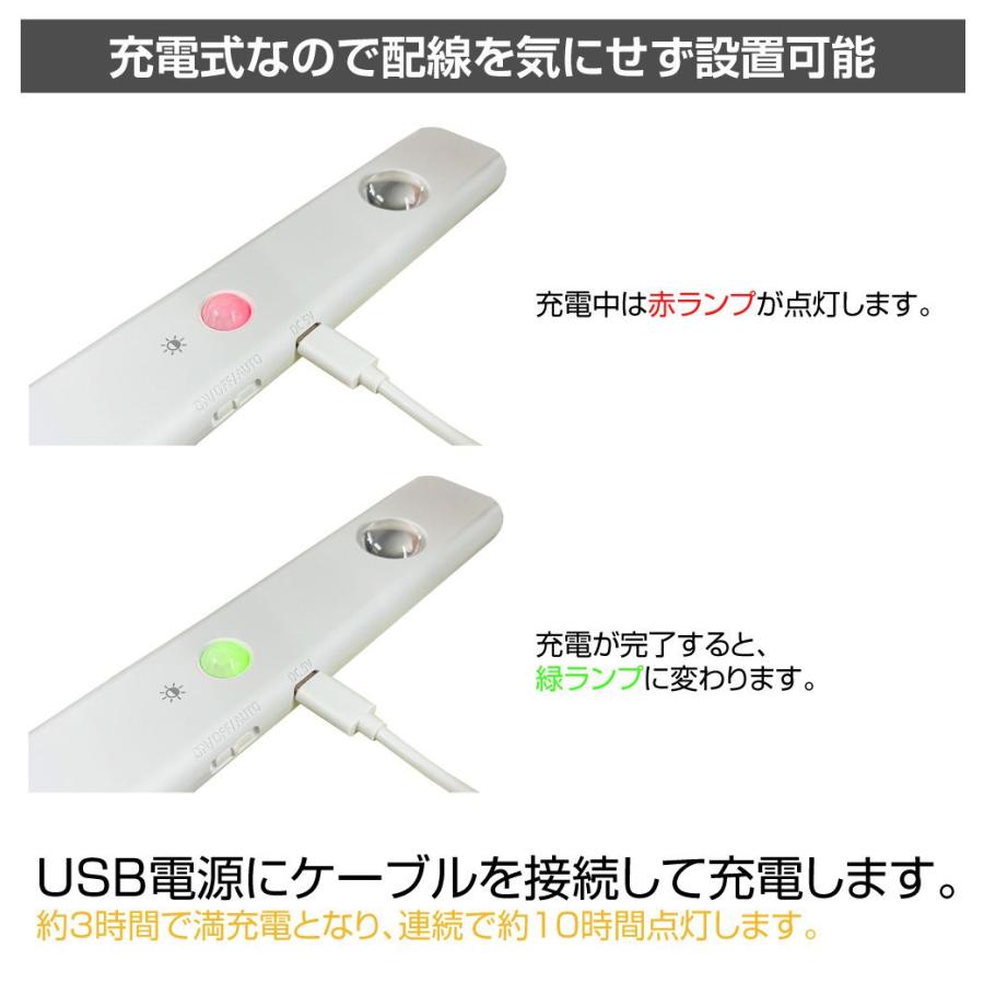 キャンピングカー USB充電 センサー式 LEDキャビネットランプ AWD