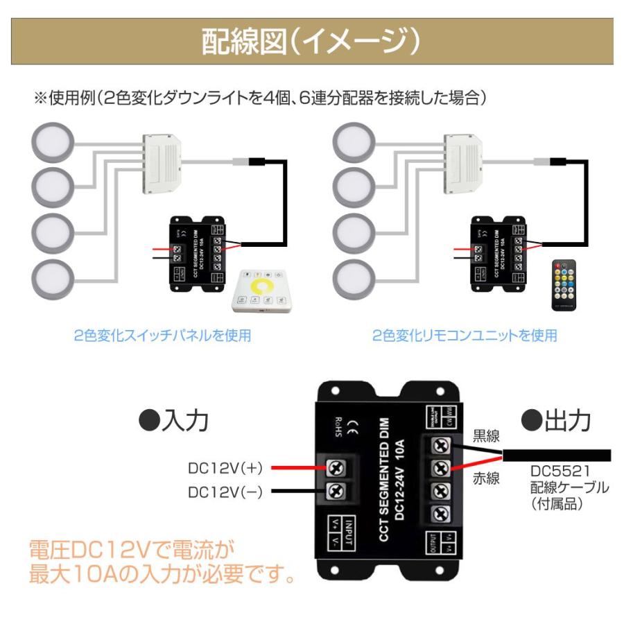 DC12V用 直径66mm 2色変化ダウンライト グレー アルミニウム AWD-DIY