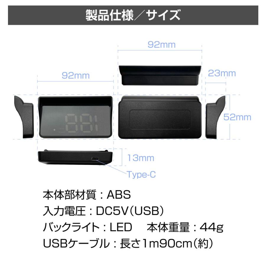 ヘッドアップディスプレイ HUD 車 後付け GPS 投影 フロントガラス