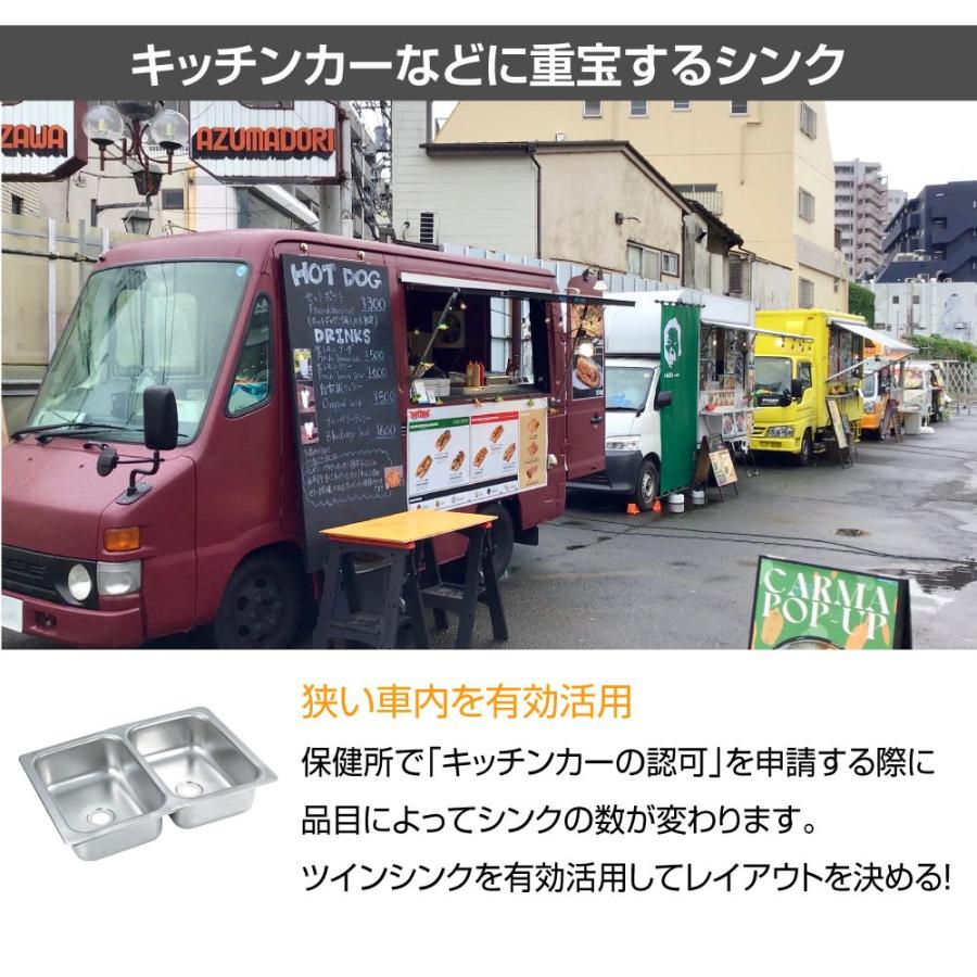 キャンピングカー シンク パーツ ツインシンクセット 586×419 キャンピングカー シンク パーツ ツインシンクセット 586×419