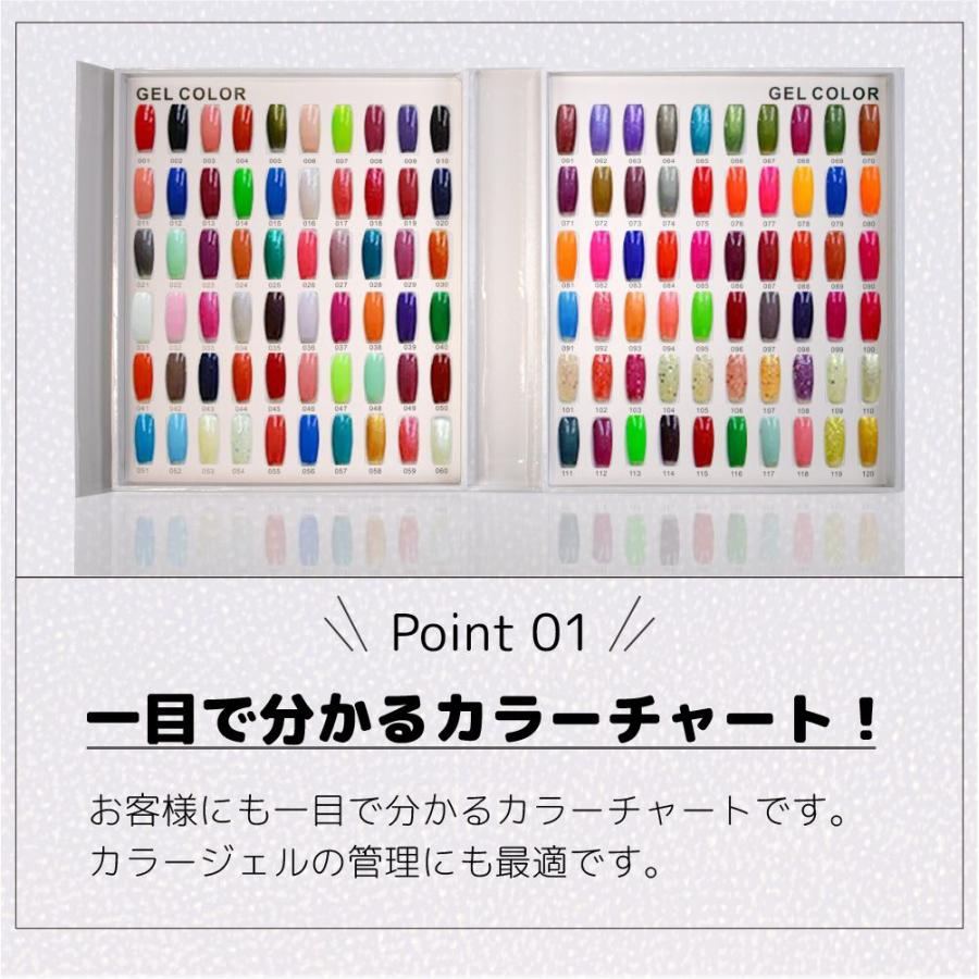 ネイル カラー チャート サンプル ブック ネイルチップ カラーチャート