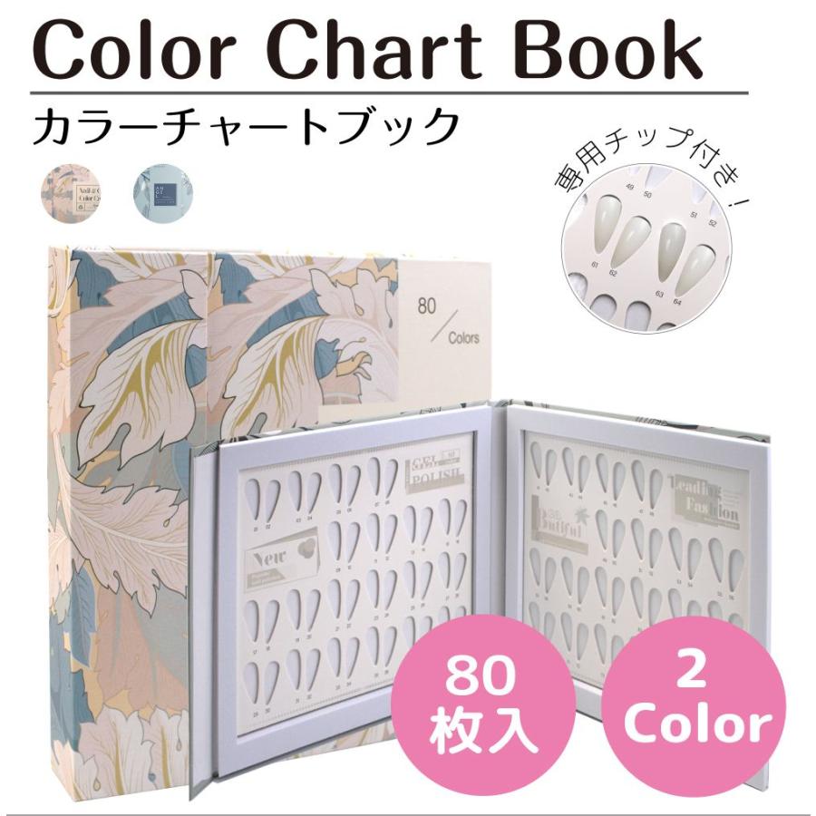 ネイル カラー チャート サンプル ブック ネイルチップ カラーチャート