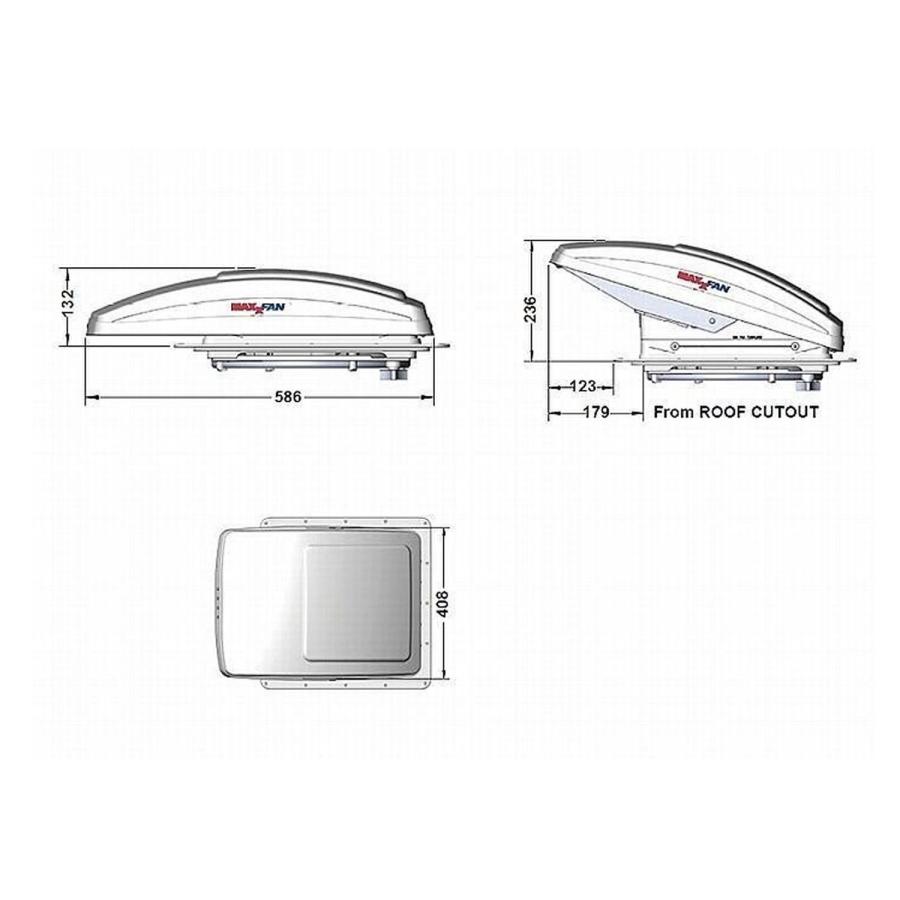 マックスファン　キャンピングカー用　バーデンから取り外し　換気扇　着払い マックスファン キャンピングカー用 バーデンから取り外し