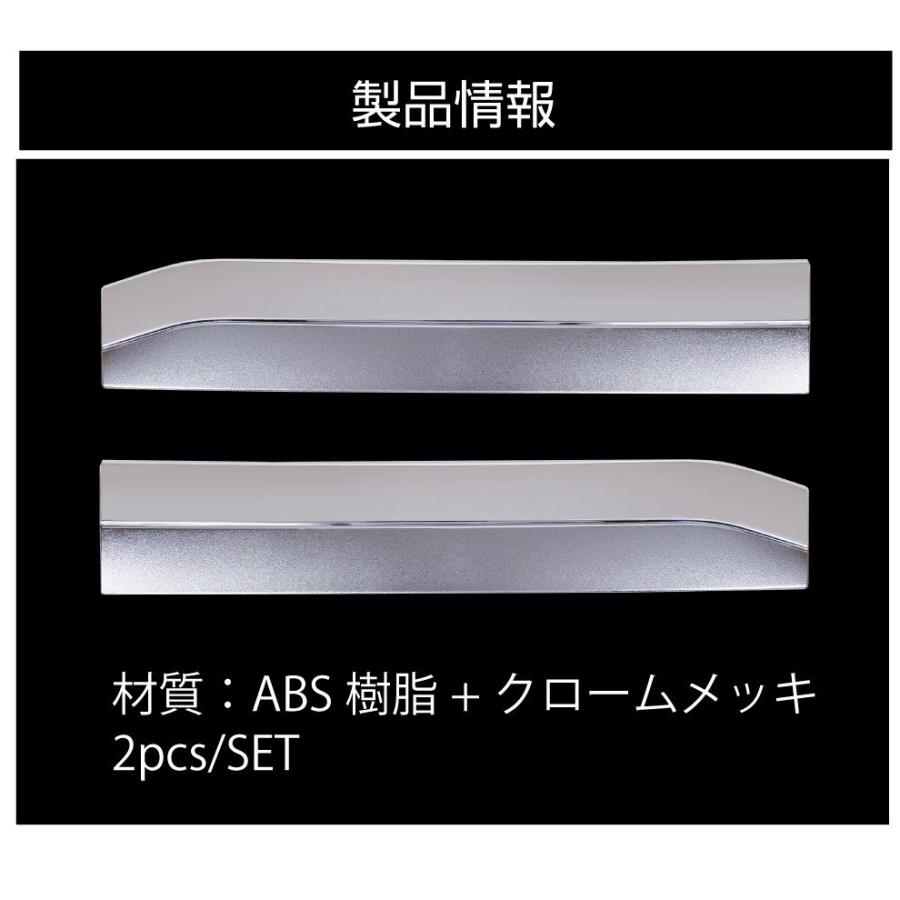 ミツビシ デリカD5 3DA-CV1W メッキ ゲートパネル 2ピース(1台分