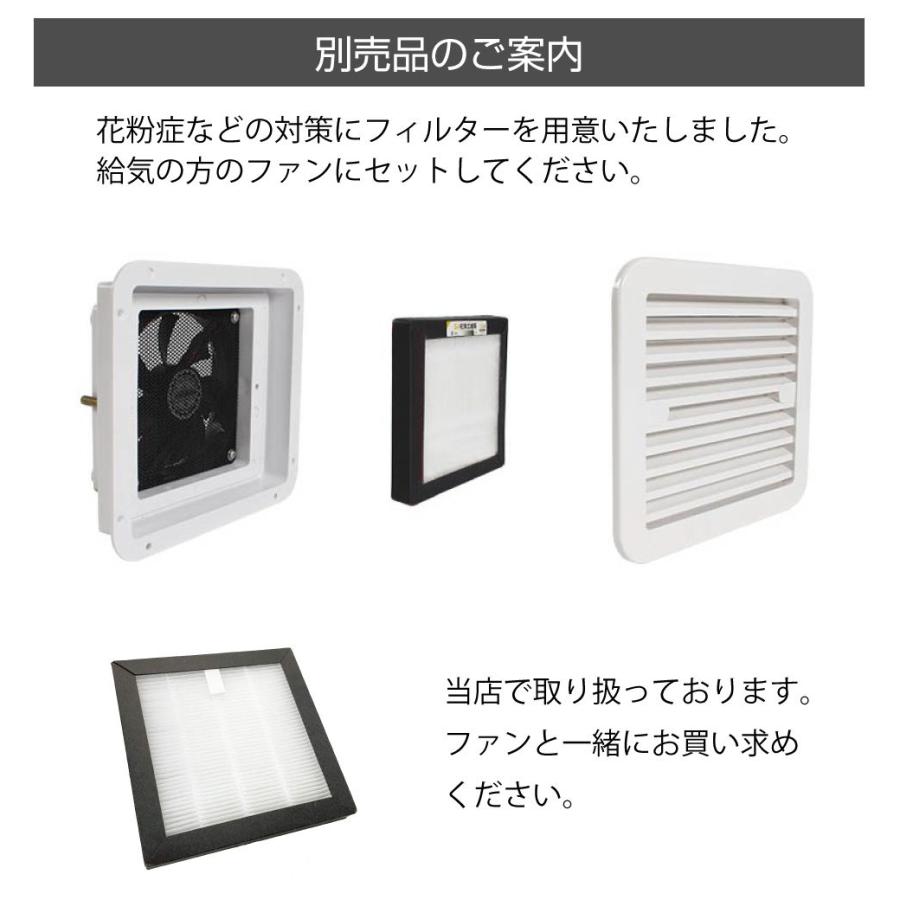 キャンピングカーパーツ DC12V シングルファン ブラック CK-DC7250