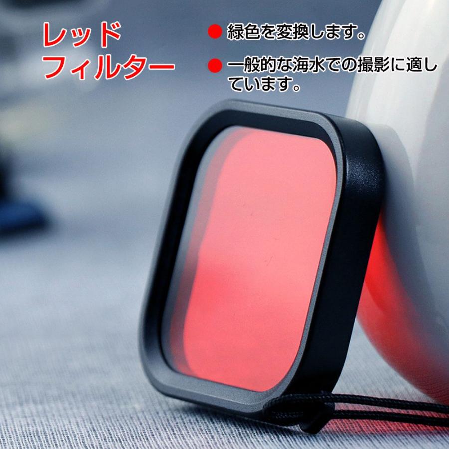 GoPro HERO 8 防水ハウジング専用 レンズ カラーフィルター フィルター 水中撮影 淡水 海水 潜水 ダイビング シュノーケリング 水中写真 3色セット CZ-GP8WPCCL |  | 03