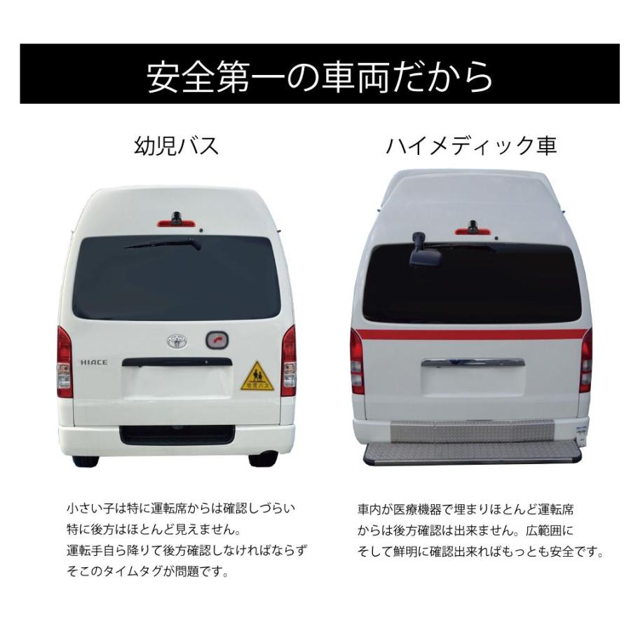 ハイエース 200系 用 ハイマウント一体型広角リアビューカメラ CZ