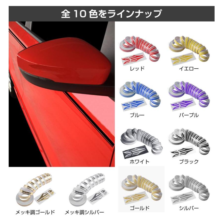 ステッカー ピンストライプ 9mm幅 ピンストライプステッカー トップ